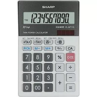 Kalkulator SHARP - EL-M711GGY - srebrn