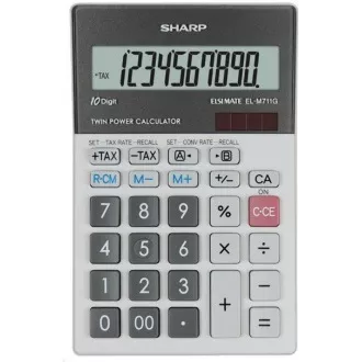Kalkulator SHARP - EL-M711GGY - srebrn