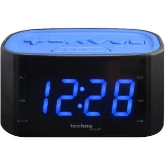 TechnoLine WT 465B - digitalna budilka z radijskim sprejemnikom TechnoLine WT 465B - digitalna budilka z radijskim sprejemnikom
