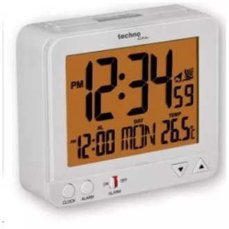 TechnoLine WT 195W - digitalna budilka bela s termometrom TechnoLine WT 195W - digitalna budilka bela s termometrom