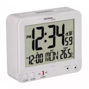 TechnoLine WT 195W - digitalna budilka bela s termometrom