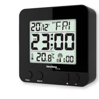 Digitalna budilka TechnoLine WT 235BK, črna Digitalna budilka TechnoLine WT 235BK, črna
