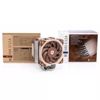 NOCTUA CPU hladilnik NH-U12A, 2x 120mm, LGA1851, AM5, rjava/srebrna