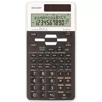Kalkulator SHARP - EL531TGWH - bel - škatla - Solarni   baterija