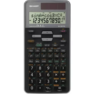 Kalkulator SHARP - EL531TGWH - bel - škatla - Solarni   baterija