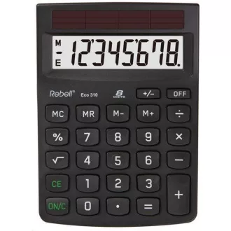 Kalkulator REBELL - Eco 310 - črn
