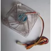 Ventilator EUROCASE 80mm, 12V/0, 15A, osvetljen RGB (3-pin)