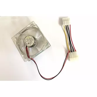 Ventilator EUROCASE 80mm, 12V/0, 14A, osvetljen RGB (molex)