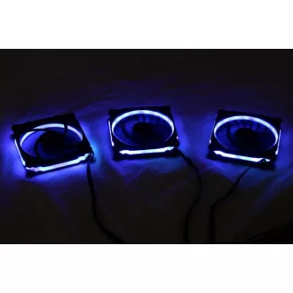 EUROCASE RGB ventilator 120mm (Ring type), set 6pcs krmilnik EUROCASE RGB ventilator 120mm (Ring type), set 6pcs krmilnik