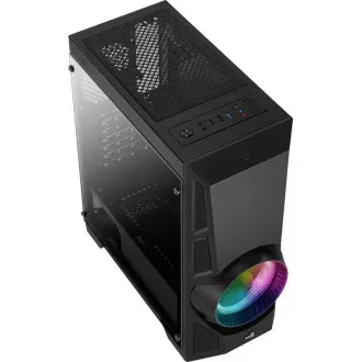 AEROCOOL AeroEngine RGB, srednji stolp, 1x USB 3.0, 2x USB 2.0, 2x avdio, brez napajalnika AEROCOOL AeroEngine RGB, srednji stolp, 1x USB 3.0, 2x USB 2.0, 2x avdio, brez napajalnika