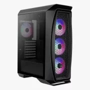 AEROCOOL Aero One Frost ML G, srednji stolp, 2x USB 3.0, 2x audio, 4x 120mm RGB ventilator, brez napajalnika