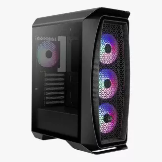 AEROCOOL Aero One Frost ML G, srednji stolp, 2x USB 3.0, 2x audio, 4x 120mm RGB ventilator, brez napajalnika