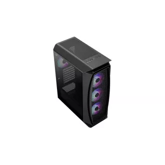 AEROCOOL Aero One Frost ML G, srednji stolp, 2x USB 3.0, 2x audio, 4x 120mm RGB ventilator, brez napajalnika