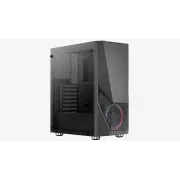 AEROCOOL ohišje Zauron Saturn FRGB ML G, Mid tower, 2x USB 3.0, 2x audio, 1x 120mm FRGB ventilator, brez napajalnika