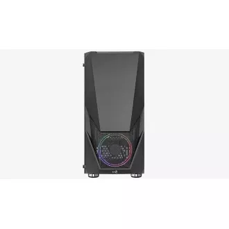 AEROCOOL ohišje Zauron Saturn FRGB ML G, Mid tower, 2x USB 3.0, 2x audio, 1x 120mm FRGB ventilator, brez napajalnika