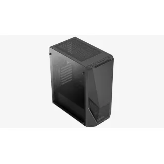 AEROCOOL ohišje Zauron Saturn FRGB ML G, Mid tower, 2x USB 3.0, 2x audio, 1x 120mm FRGB ventilator, brez napajalnika