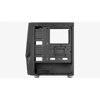 AEROCOOL ohišje Zauron Saturn FRGB ML G, Mid tower, 2x USB 3.0, 2x audio, 1x 120mm FRGB ventilator, brez napajalnika