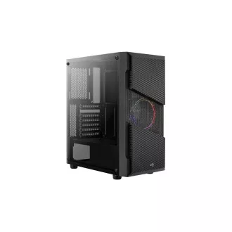 AEROCOOL ohišje Menace Saturn FRGB ML G, Mid tower, 2x USB 3.0, 2x audio, 1x 120mm FRGB ventilator, brez napajalnika