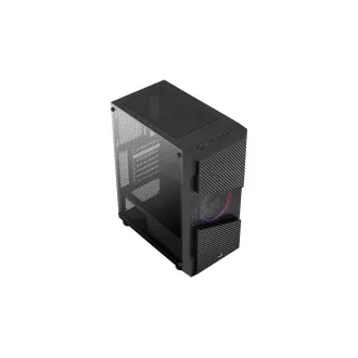 AEROCOOL ohišje Menace Saturn FRGB ML G, Mid tower, 2x USB 3.0, 2x audio, 1x 120mm FRGB ventilator, brez napajalnika