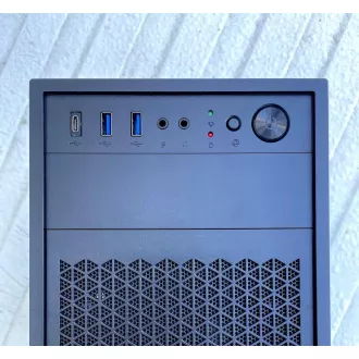 Ohišje EUROCASE ML N6-530B, Midi Tower, 1xUSB-C, 2xUSB 3.0, 2x audio, brez napajalnika