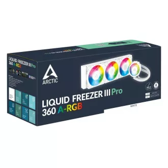 ARCTIC Liquid Freezer III 360 Pro ARGB vodni hladilnik, 3x120mm, AM5, LGA1851, bela