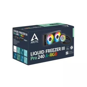 ARCTIC Liquid Freezer III 240 Pro ARGB vodni hladilnik, 2x120mm, AM5, LGA1851, črna