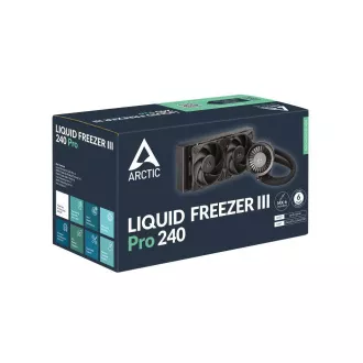 ARCTIC vodni hladilnik Liquid Freezer III 240 Pro, 2x120mm, AM5, LGA1851, črna
