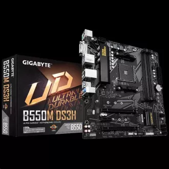 GIGABYTE MB Sc AM4 B550M DS3H, AMD B550M, 4xDDR4, HDMI