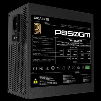 GIGABYTE napajalnik P850GM, 850W, 80plus gold, modularni, 120 mm ventilator GIGABYTE napajalnik P850GM, 850W, 80plus gold, modularni, 120 mm ventilator