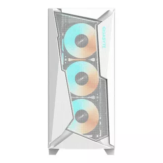 GIGABYTE ohišje GB-C301GW, ARGB Hub, prozorna stranska plošča, Mid tower, 4x ARGB ventilator, belo