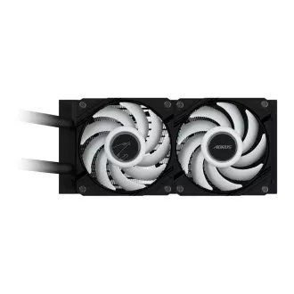 GIGABYTE vodni hladilnik AORUS WATERFORCE X II 240, 2x120mm ARGB, LCD zaslon, LGA1851, AM5