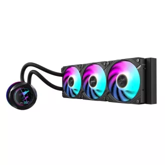 GIGABYTE vodni hladilnik AORUS WATERFORCE X II 360, 2x120mm ARGB, LCD zaslon, LGA1851, AM5