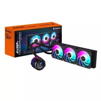 GIGABYTE vodni hladilnik AORUS WATERFORCE X II 360, 2x120mm ARGB, LCD zaslon, LGA1851, AM5