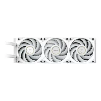 Vodni hladilnik GIGABYTE AORUS WATERFORCE X II 360I, 3x 120mm, ARGB, LCD zaslon, LGA1851, AM5, bela