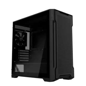 Ohišje GIGABYTE GB-C102G, Mid Tower, 2x USB3.0, prozorna stranska plošča, 2x 120mm ventilator, črno