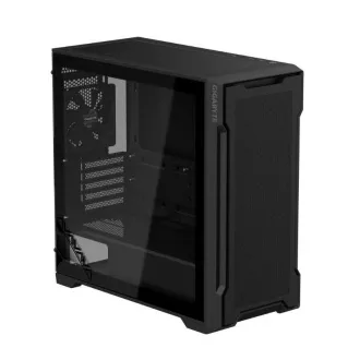 Ohišje GIGABYTE GB-C102G, Mid Tower, 2x USB3.0, prozorna stranska plošča, 2x 120mm ventilator, črno