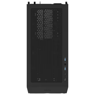Ohišje GIGABYTE GB-C102G, Mid Tower, 2x USB3.0, prozorna stranska plošča, 2x 120mm ventilator, črno