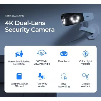 REOLINK Varnostna kamera Duo serije P730, Duo 2 PoE, 4 MP