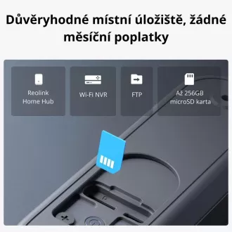 REOLINK varnostni video zvonec D340B, 4MP, 2K, WiFi, črn