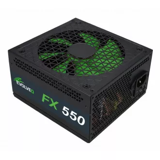 EVOLVEO FX 550, 550W ATX napajalnik, 14cm, tih, 80  White, 3-letna garancija, črn
