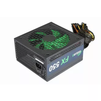 EVOLVEO FX 550, 550W ATX napajalnik, 14cm, tih, 80  White, 3-letna garancija, črn