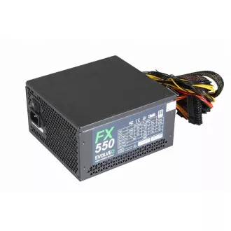 EVOLVEO FX 550, 550W ATX napajalnik, 14cm, tih, 80  White, 3-letna garancija, črn