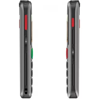 EVOLVEO EasyPhone EB, mobilni telefon za starejše s stojalom za polnjenje, rdeč