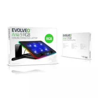 EVOLVEO Ania 9 RGB, nastavljivo stojalo za prenosni računalnik EVOLVEO Ania 9 RGB, nastavljivo stojalo za prenosni računalnik