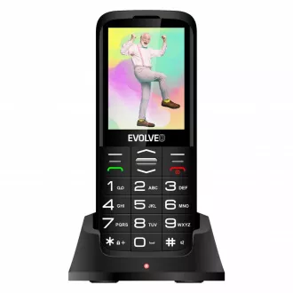 EVOLVEO EasyPhone XO, mobilni telefon za starejše s stojalom za polnjenje, črn EVOLVEO EasyPhone XO, mobilni telefon za starejše s stojalom za polnjenje, črn