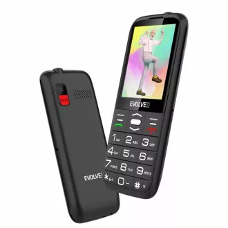EVOLVEO EasyPhone XO, mobilni telefon za starejše s stojalom za polnjenje, črn EVOLVEO EasyPhone XO, mobilni telefon za starejše s stojalom za polnjenje, črn