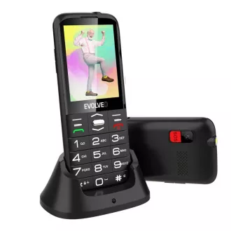 EVOLVEO EasyPhone XO, mobilni telefon za starejše s stojalom za polnjenje, črn EVOLVEO EasyPhone XO, mobilni telefon za starejše s stojalom za polnjenje, črn