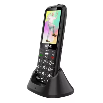 EVOLVEO EasyPhone XO, mobilni telefon za starejše s stojalom za polnjenje, črn EVOLVEO EasyPhone XO, mobilni telefon za starejše s stojalom za polnjenje, črn