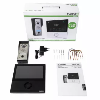 EVOLVEO DoorPhone AHD7, domači videotelefon WiFi z nadzorom vrat ali vrat črni monitor