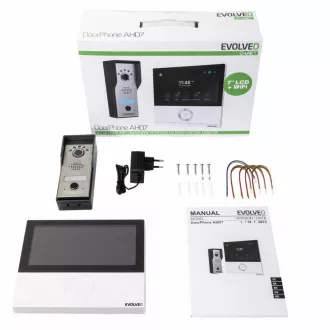EVOLVEO DoorPhone AHD7, domači videotelefon WiFi z belim monitorjem za nadzor vrat ali vrat